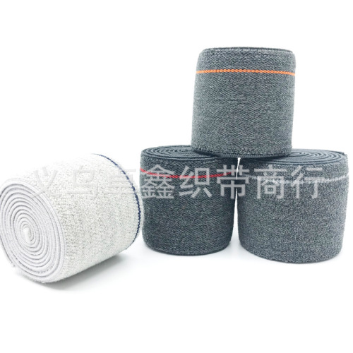 [factory direct sales] customized 45cm blended gray pattern suspender belt sports pants elastic elastic ribbon