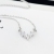 The S925 large Zircon necklace with fine silver trim is Colorfast and allergy free