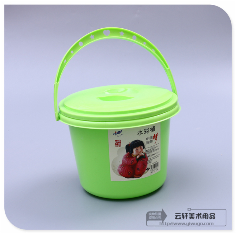 航云品牌水粉水彩丙烯国画洗笔用水彩桶儿童学生美术用工具画材