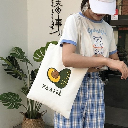 canvas bag shoulder women‘s bag cloth bag printing shopping bag stall picture can be customized