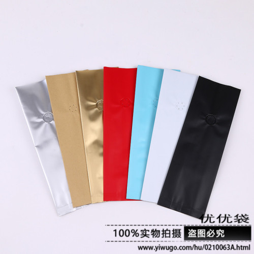 coffee bean packing bag air valve bag seal bellows pocket frosted aluminum foil bag coffee packing bag