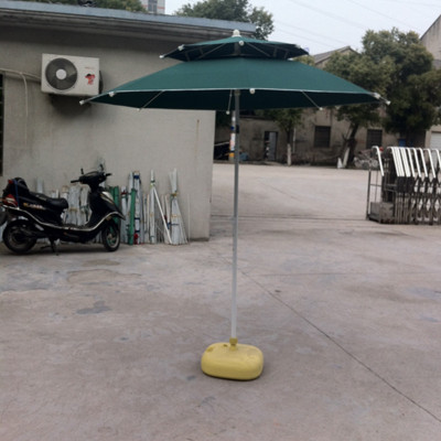 Manufacturers Direct Outdoor Double umbrella Advertising Sun Umbrella Double fiber Bone umbrella