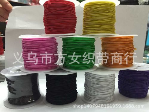 1.2mm elastic band supply clothing accessories wholesale color diy drawstring spot imported leather 50 m