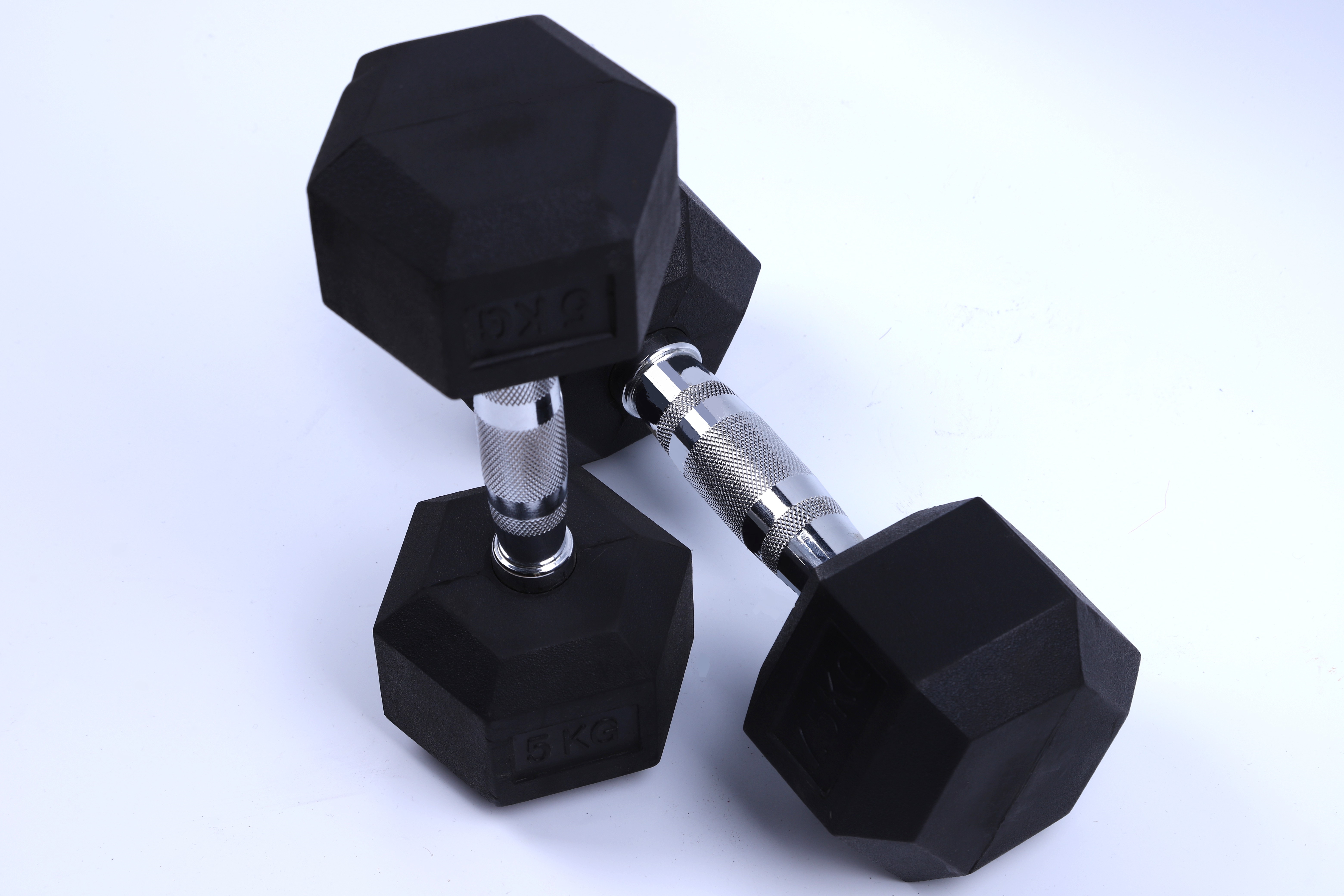 举重健身哑铃 六角包胶固定哑铃 锻炼臂力_双才体育用品有限公司_义乌