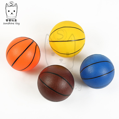 manufacturers wholesale 6-inch pvc thickened scribing basketball children‘s inflatable toys elastic racket ball stall hot sale