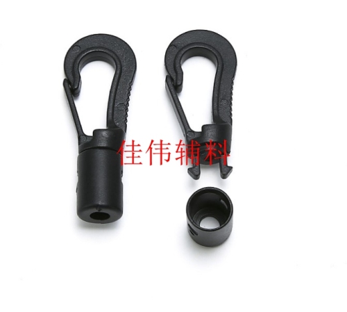 Factory Direct Sales Spot Supply Luggage Accessories Rope Head Hook Plastic Hooks Bag Hook Hook