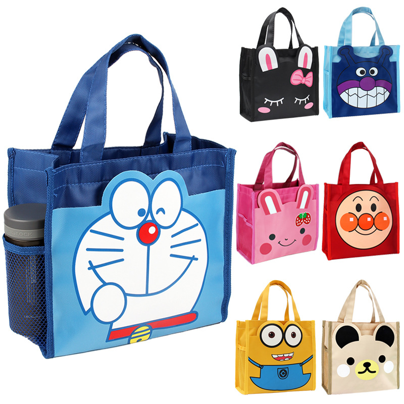 Supply Or Square Lunch Box Bags Cartoon Bento Bag With A Small Bag For Lunch Or Carrying Children Cute Portable Students 1 x lunch box 1 x spoon 1 x chopsticks 1 x thermal bag material: square lunch box bags cartoon bento bag