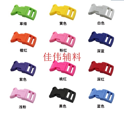 Color Release Buckle 8mm 10mm 13mm 15mm Bracelet Pet Traction Belt Accessories Mini Release Buckle