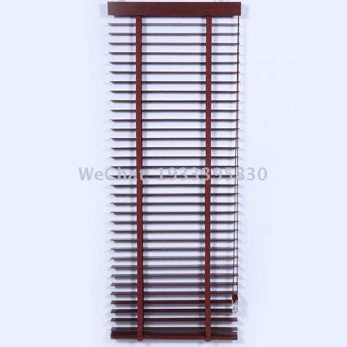 wholesale ventilation fashion aluminum bamboo louver uv protection lifting invisible curtain window decoration direct sales binds