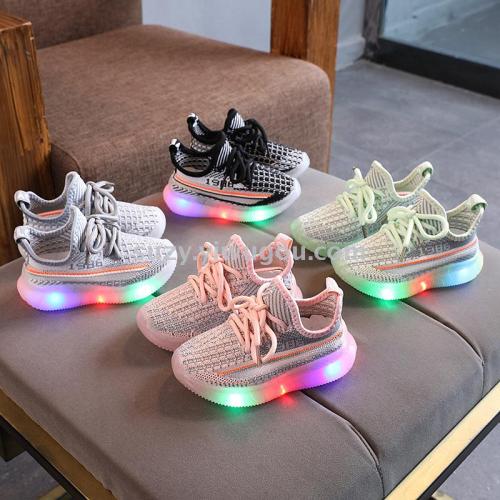Casual Sports Breathable Led Luminescent Lamp Shoes Student Shoes Children‘s Luminous Shoes