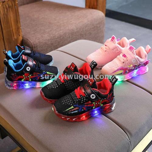 Korean Casual Sports Breathable Led Luminescent Lamp Student Shoes