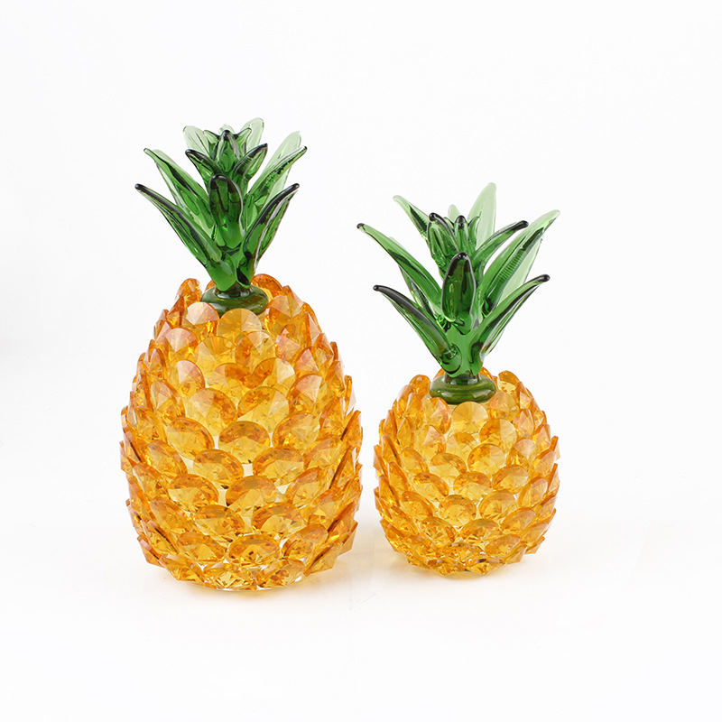 创意礼品水晶菠萝摆件客厅摆件家居装饰品 外贸现货批发