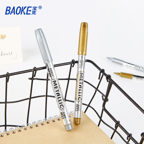 Baoke Mp550 Metal Color Craft Pen 1.5mm Water-Based Painting Pen Gold Ceramic Brush