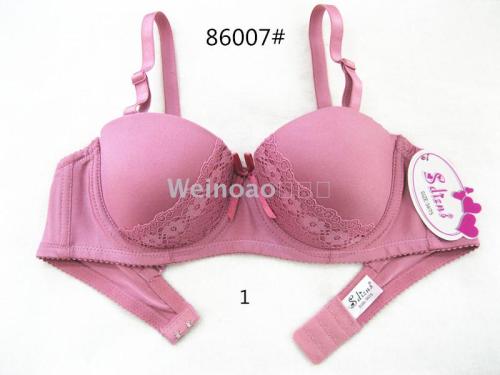 cross-border european code with steel ring two breasted beauty girl cup bra a cup