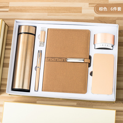 Exquisite Personalized Gift Creative Notebook Wireless Stereo Signature Pen 304 Thermos Cup Gift Set Stationery