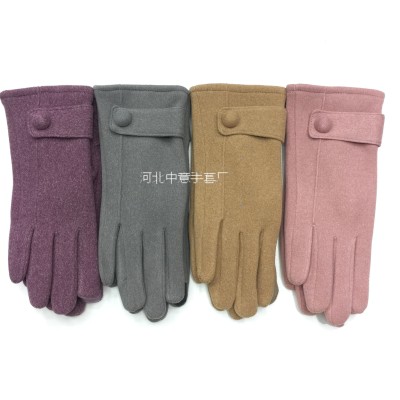 Factory direct sale of new lady rabbit velvet DE velvet warm touch screen gloves autumn and winter taobao Tmall shop