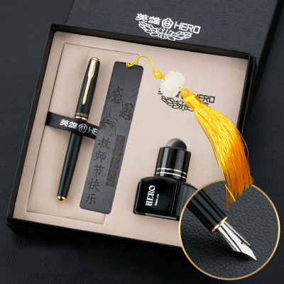 calligraphy pen gift box set for business office hero pen adult logo customized pen gift for teachers and customers