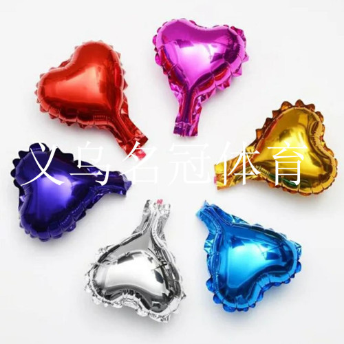 5-inch 10-inch love five-pointed star four corners star aluminum balloon， birthday background wall decoration balloon
