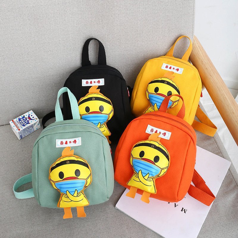 Factory Wholesale Cute Canvas Bag Parent-Child Bag Korean Style Small Shoulder Bag Backpack Crossbod