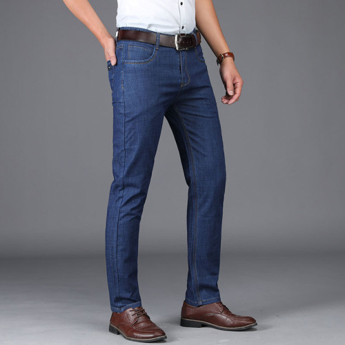 Men‘s Straight Jeans Korean-Style Stall Stock Men‘s Denim Trousers Foreign Trade Men‘s Jeans Supply Wholesale