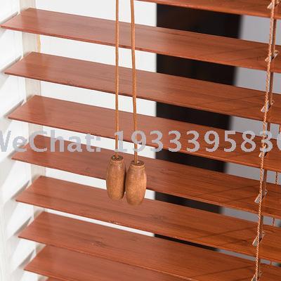 wholesale ventilation fashion aluminum bamboo louver uv protection lifting invisible curtain window decoration direct sales binds