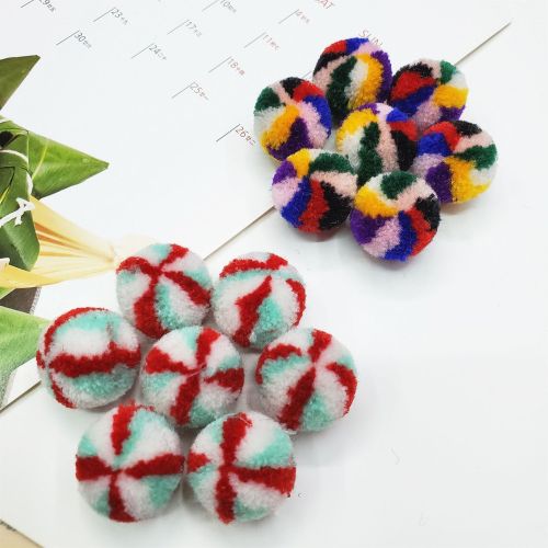 Manufacturers Supply round Mixed Color Polyester Cashmere Wool Ball Color Waxberry Ball Clothing Accessories Ornament Accessories