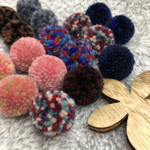 manufacturers supply encryption mixed color wool ball clothing hat accessories diy jewelry accessories color fur ball customization