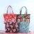 Fashionable Large-Capacity Travel Canvas Bag, Colorful Beach Bag, Simple and Practical Shoulder Bag