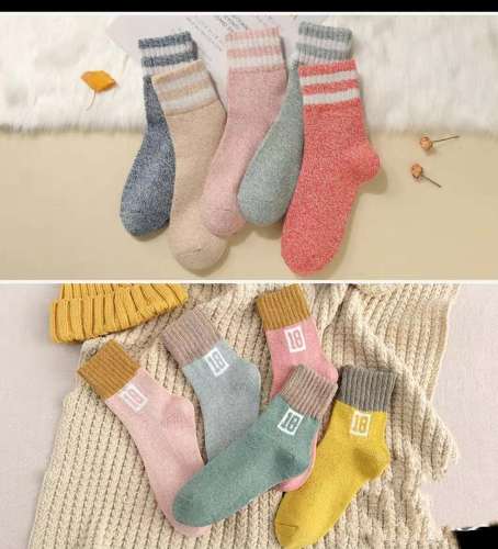 Angora Wool Women‘s Socks Candy Color Korean All Match