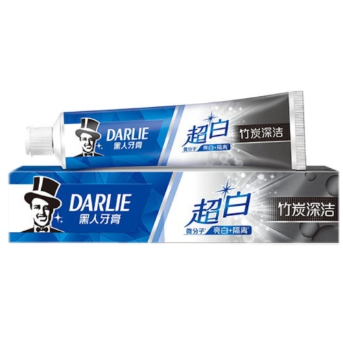 Darlie Super White Bamboo Charcoal Deep Cleaning Toothpaste Fluorine-Containing Bright White Teeth Deodorant Yellow Clear New Multiple Specifications Available