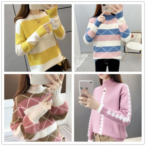 manufacturer‘s foreign trade tail goods miscellaneous women‘s clothing new pullover sweater women‘s bottoming sweater stock miscellaneous stall wholesale