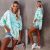 hot style 2020 autumnwinter new women's wear colorchanging longsleeved tiedye loose blouse and roundneck Tshirt