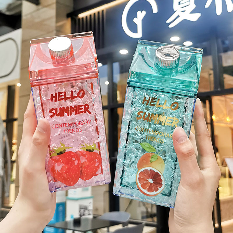 water botterA Liyou new fashion square double Straw cold dri...