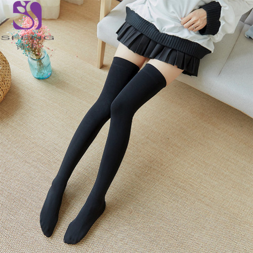Yanjie Dragon Claw Wool Nylon Women‘s Knee Socks Fleece-Lined Sexy Autumn and Winter Knee-High Socks Wide Leg Socks Long Leg Knee High Socks