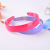 Best-selling Korean version of 25mm wide color plastic headband lovely candy ribbon tooth hair band manufacturers direct wholesale