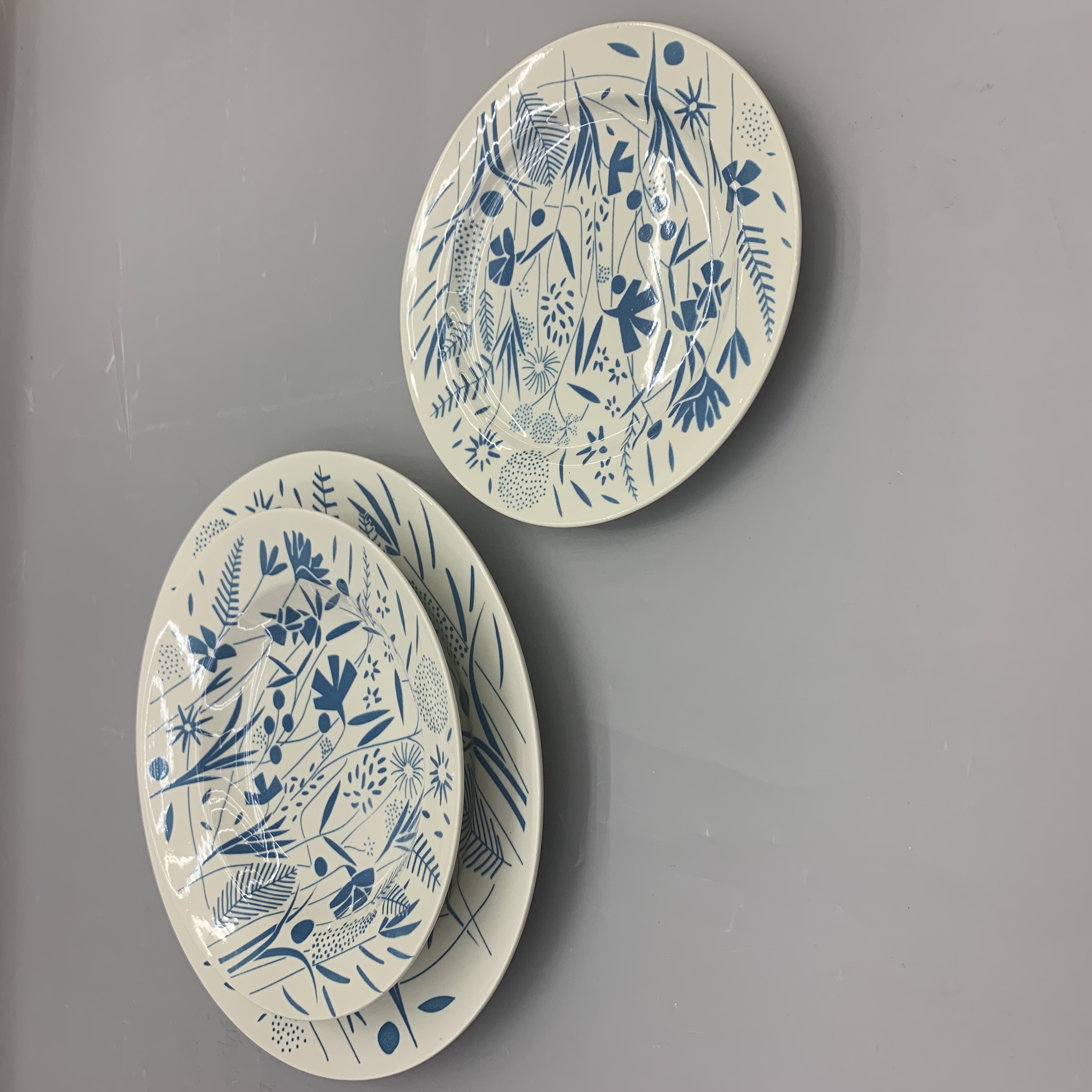 新款贴花陶瓷花纹餐盘 7寸平盘 8寸汤盘 10寸平盘 家用餐具