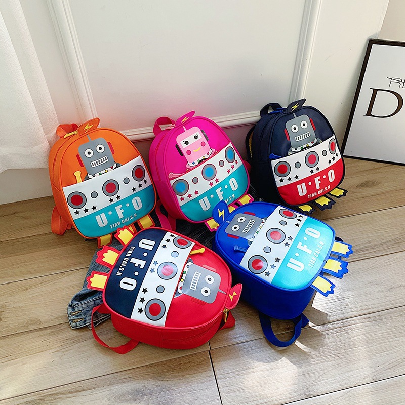 Foreign Trade Exclusive Cartoon Children Backpack  New Kindergarten School Schoolbag Cartoon Animati
