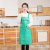 Korean Style Vest-Style Soft Leather Waterproof Apron Thickened Canteen Kitchen Pu Oil-Proof Leather Smock Household Ladies