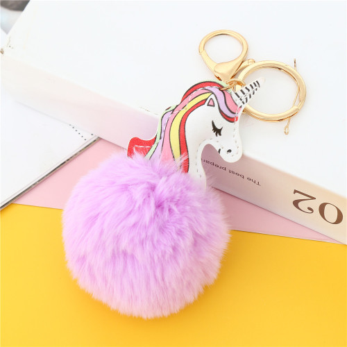 customizable rabbit fur ball pendant imitation rabbit fur keychain mobile phone pendant accessories