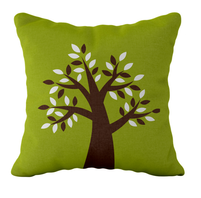 Linen Cushion Super Soft Sofa Pillow Cases Cartoon 3D Printed Pillowcase Car Cushion Graphic Customi