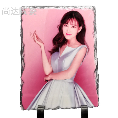 Thermal transfer rectangular lithograph 10*15CM can be customized picture of rock painting