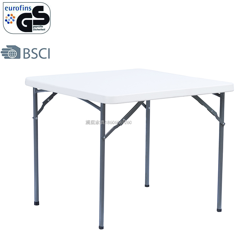 Supply 86cm Square Plastic Folding Tables Hot Small Dining Table Various Colors Small Folding Dining Table, Small Folding Dining Table