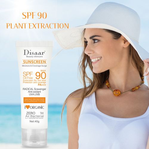 Cross-Border Dissar90 Times Sunscreen Isolation UV Oil Control and Water Supplement Moisturizing Protection Brightening Skin Color