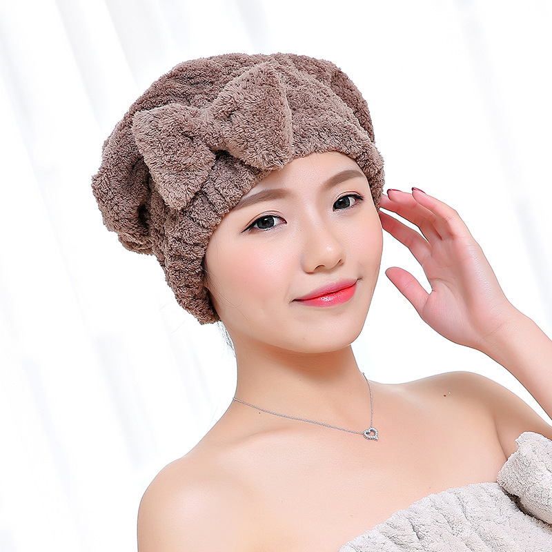 lattice dry hair cap princess cap simple and lovely quick dry home thickened bath cap wipe hair fema