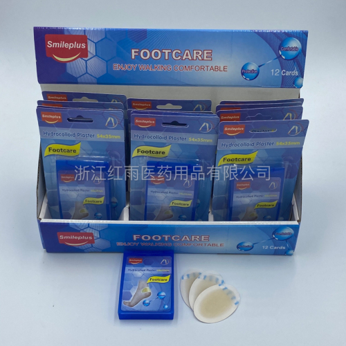 Export Silicone Heel Stickers Anti-Wear Foot Toe Stickers Transparent Silicone Suction Card 