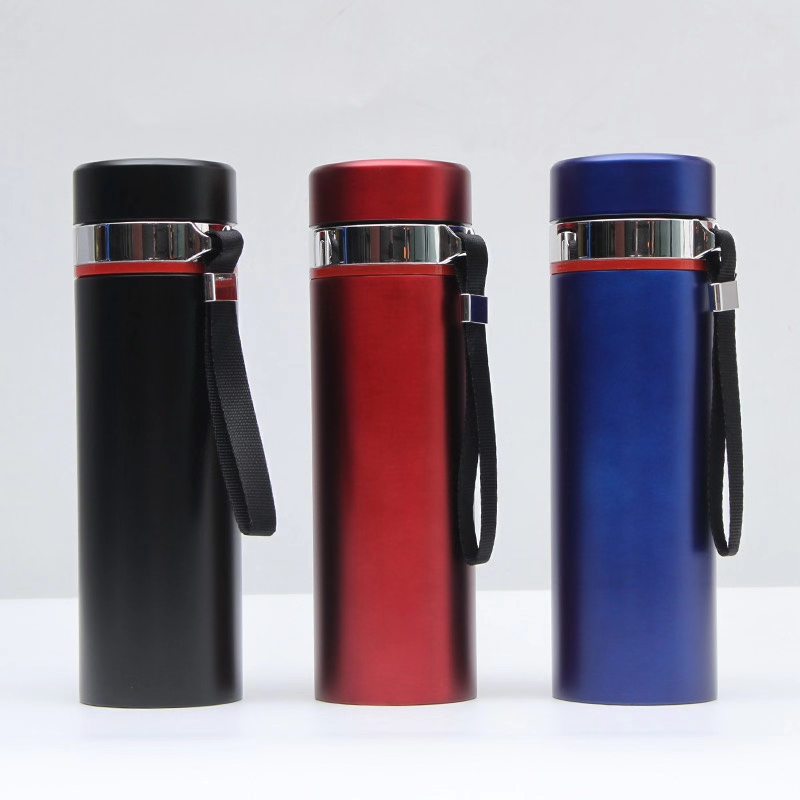 500ml Stainless Steel Vacuum Mug Portable Cup with Hanging R...