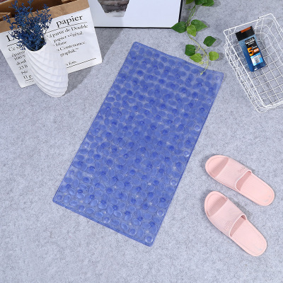 Factory direct non-slip bathroom mat solid color non-slip cobblestone mat waterproof massage PVC suction cup shower mat