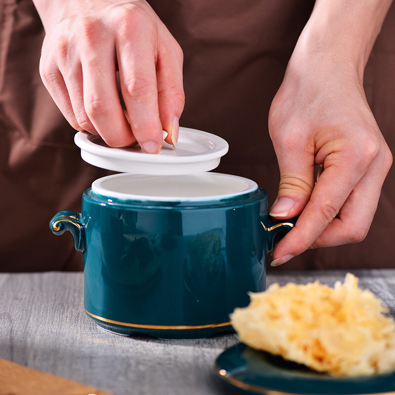 陶瓷炖盅高档汤盅隔水炖蒸罐燕窝礼品日用百货_驰贤陶瓷用品_义乌购