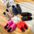South Korean winter version of the new non-slip letters down cotton lug couples home vamp waterproof lady's cotton slippers