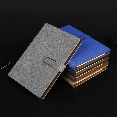 Office Stationery A5 Loose-Leaf Notebook Poly Urethane Leather Business Loose-Leaf Notebook Office Diary Customizable Logo